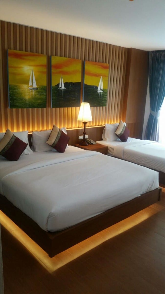 מיטות החדר במלון הרבור בקופיפי